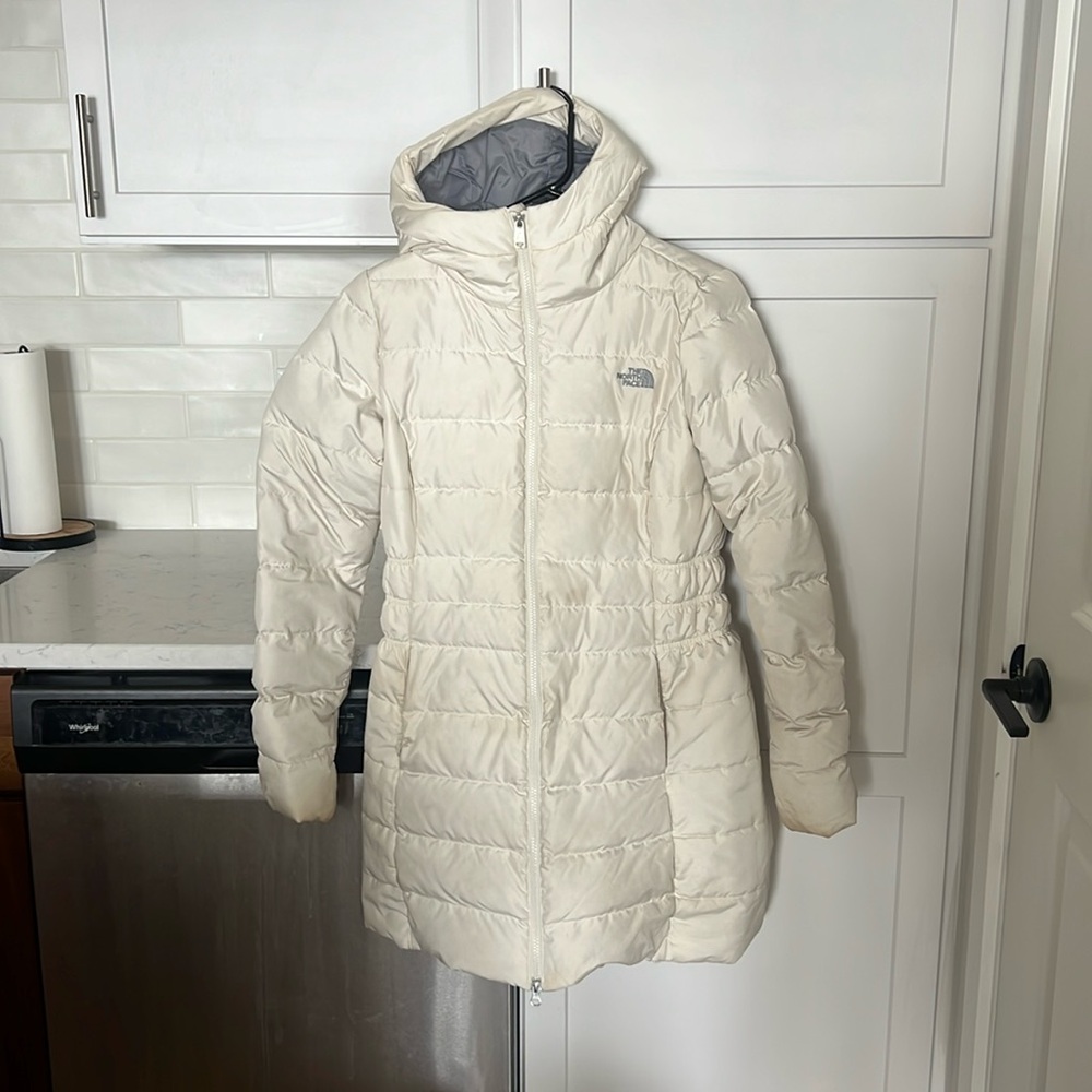IVORY NORTH FACE WINTER COAT
